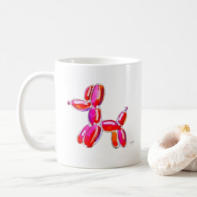 Ballon Dog Kaffeetasse (Mit Donut)