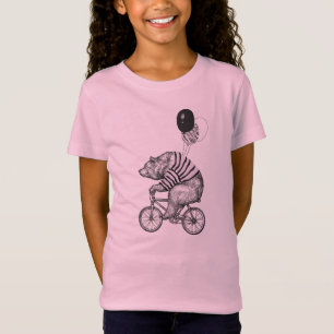 Ballon-Fahrrad-Bär T-Shirt