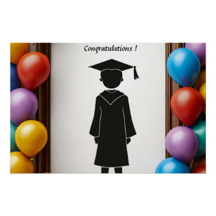 🎓 Ballon-Feier zur Graduierung für die Party Poster