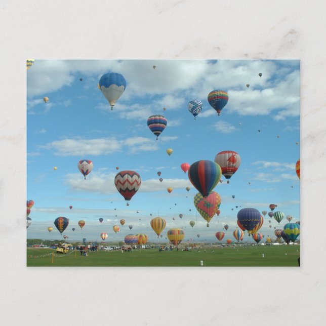 Ballon-Fiesta Albuquerque Postkarte (Vorderseite)
