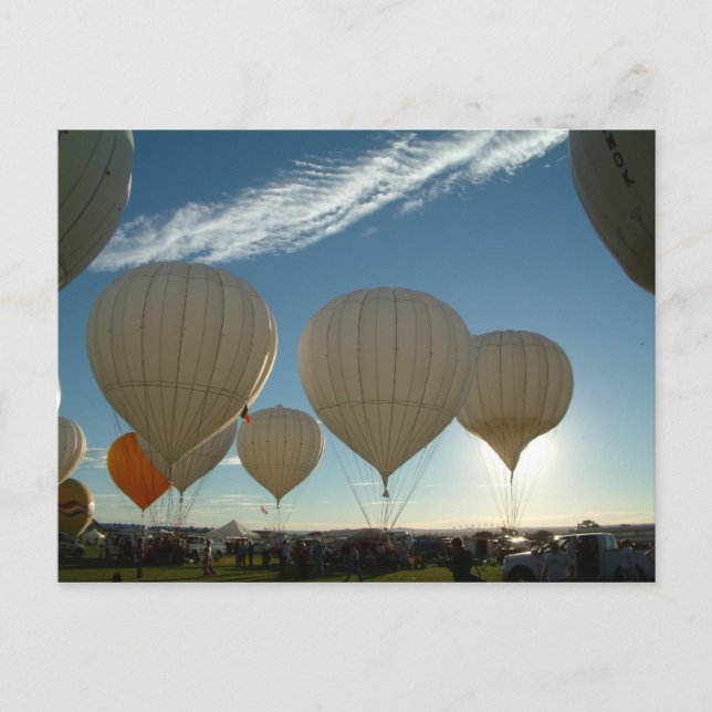 Ballon Fiesta Gas Ballooning Postkarte (Vorderseite)
