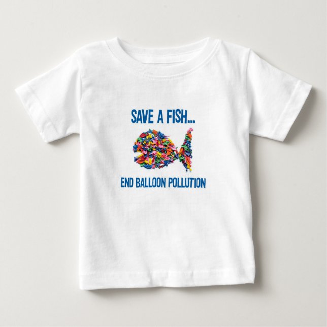 BALLON-FISCH-T - SHIRT FÜR BABY ODER KLEINKIND (Vorderseite)