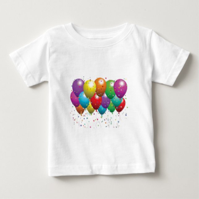 ballon_Geburstag_card_custom-r11e61ed9b9074290b Baby T-shirt (Vorderseite)