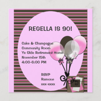 Ballon-Geburtstags-Einladung ~ fertigen besonders Einladung