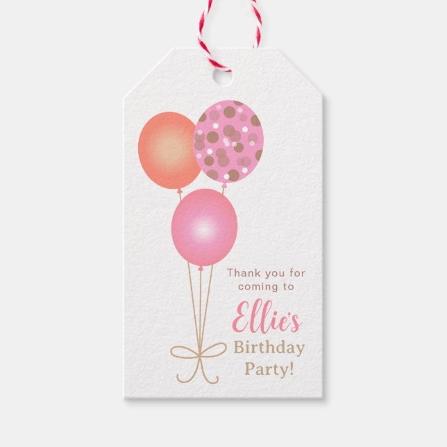 Ballon  geschenkanhänger (Vorderseite)