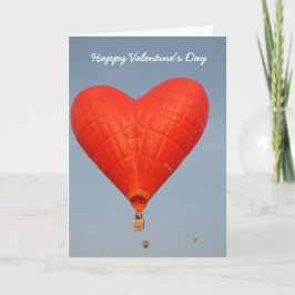 Ballon-glücklicher Valentinsgruß Feiertagskarte