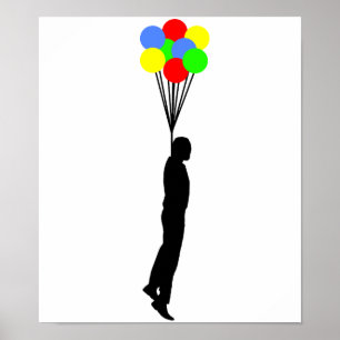 Ballon Hängender Lustiger Poster