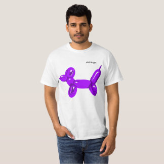 Ballon-Hund lila T-Shirt
