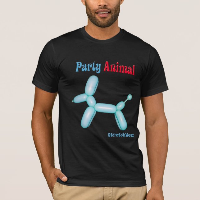 Ballon-Hund - Party-Tier T-Shirt (Vorderseite)