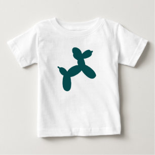 Ballon-Hundebaby-Spielanzug, aquamarin Baby T-shirt