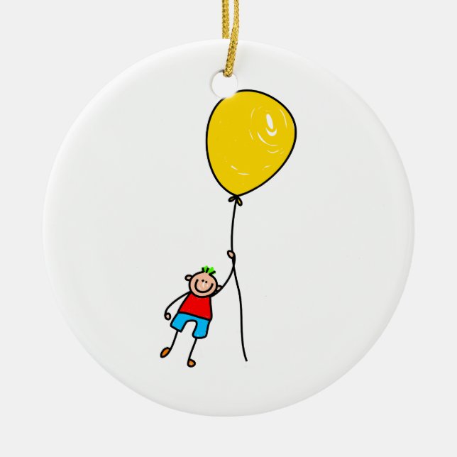 Ballon-Junge Keramikornament (Vorne)
