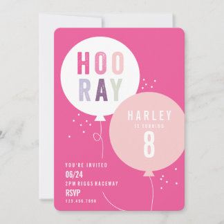 Ballon Kindergeburtstag Party Einladung