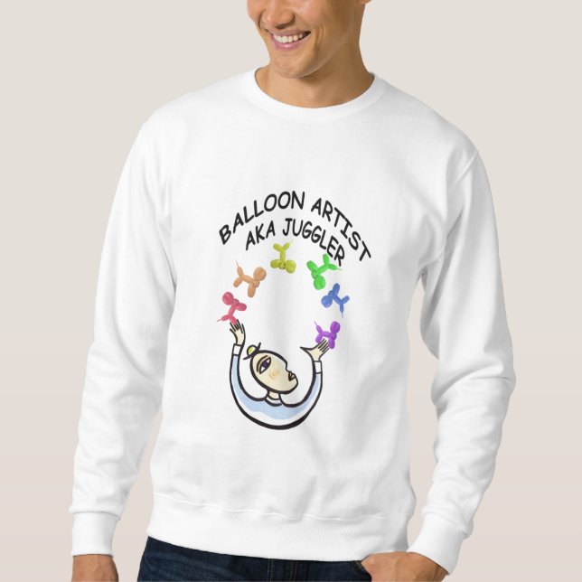 Ballon-Künstler-ALIAS Jongleur-Sweatshirt Sweatshirt (Vorderseite)