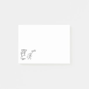 Ballon Ladys klebrige Noten Post-it Klebezettel