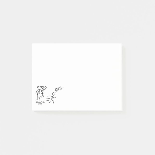 Ballon Ladys klebrige Noten Post-it Klebezettel (Vorderseite)