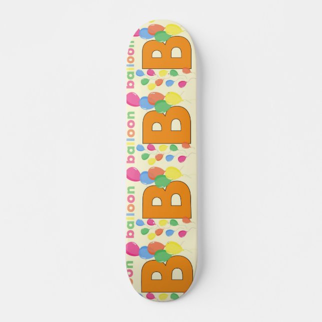 Ballon Letter B Skateboard (Vorne)