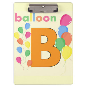 Ballon Letter B Zwischenablage Klemmbrett