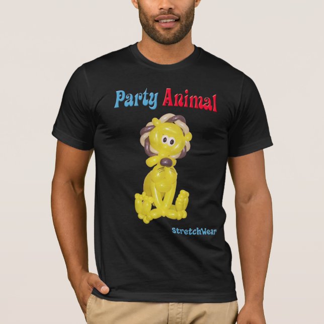 Ballon-Löwe - Party-Tier T-Shirt (Vorderseite)