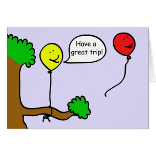 Ballon macht eine Reise