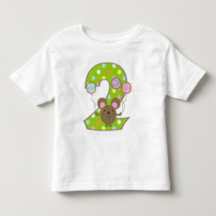 Ballon-Mäusegrün-2. Geburtstags-T - Shirt