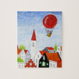 Ballon Mouse & Roofs Puzzle