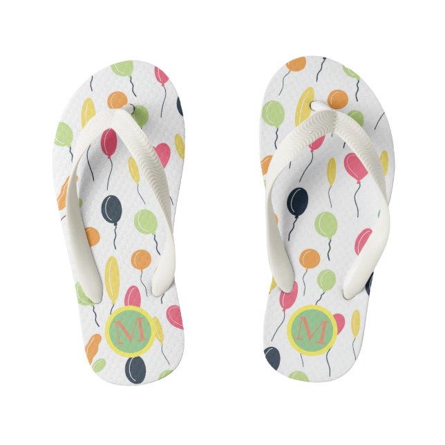 Ballon-Party ⎢ Monogram Kids Flip Flops (Fußbett)