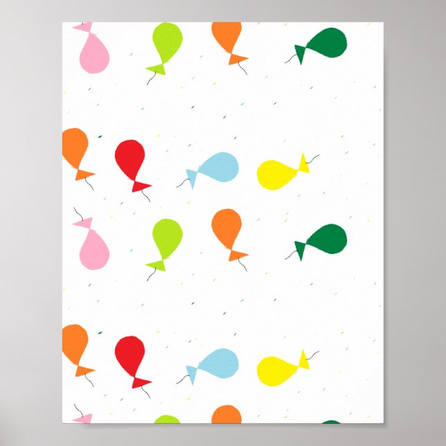 Ballon-Party Poster (Vorne)