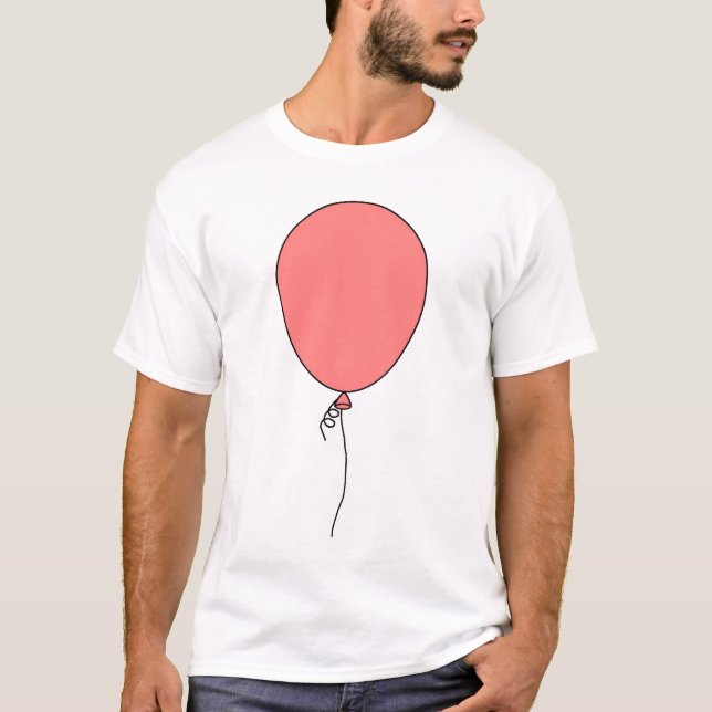 Ballon (Rosa) T-Shirt (Vorderseite)