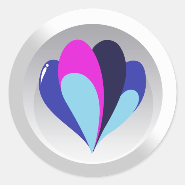 Ballon Runder Aufkleber (Vorderseite)