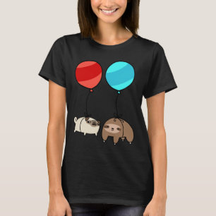 Ballon Sloth und Mops Essential T - Shirt 328