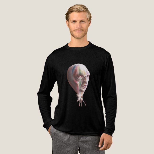 Ballon-T-Shirt Tri-Blend Shirt (Volle Vorderseite)