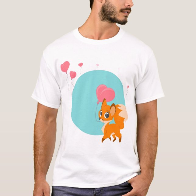 Ballon-Tagesfox-Shirt T-Shirt (Vorderseite)