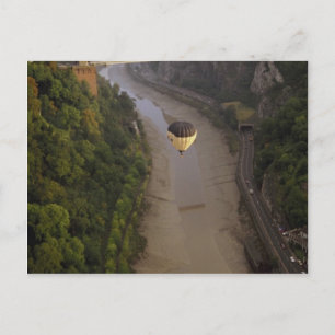 Ballon über Avon Gorge, Bristol, England Postkarte