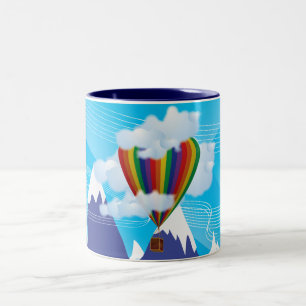 Ballon Zweifarbige Tasse
