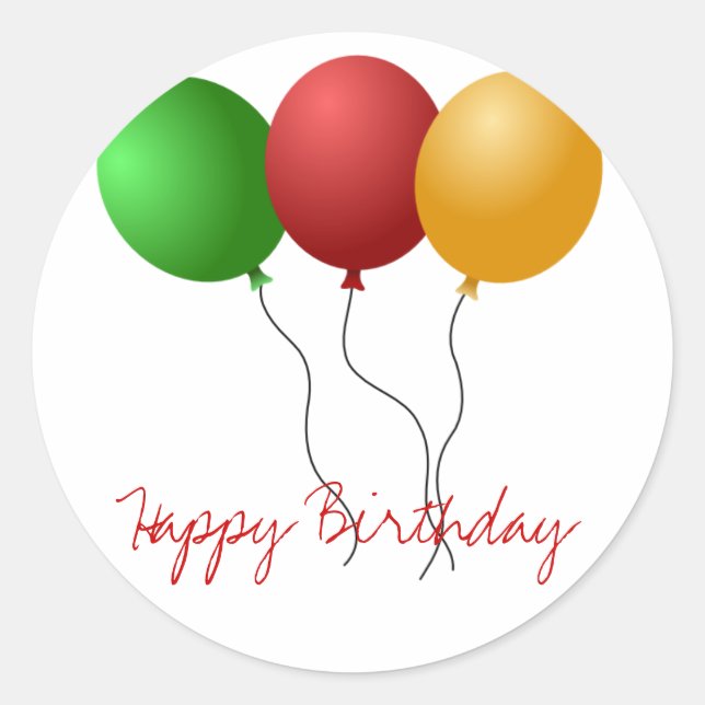 Ballonaufkleber Runder Aufkleber (Vorderseite)