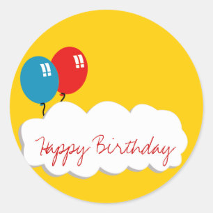 Ballonaufkleber Runder Aufkleber