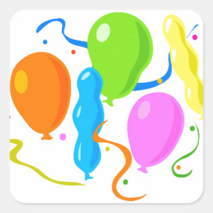 Ballonaufkleber und Umschlag Aufkleber