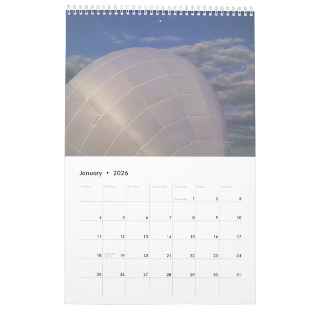 Ballone des Kalender-2013 Kalender (Jan 2026)