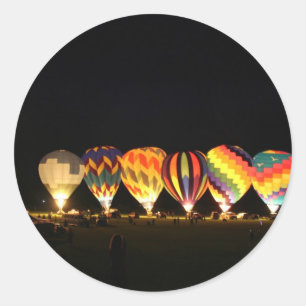 Ballone! Leuchten Sie der Nacht, Teil 2 Runder Aufkleber