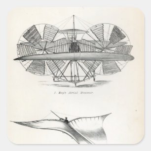 Ballone Quadratischer Aufkleber