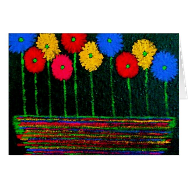 Ballone und Blumen (Vorderseite (Horizontal))