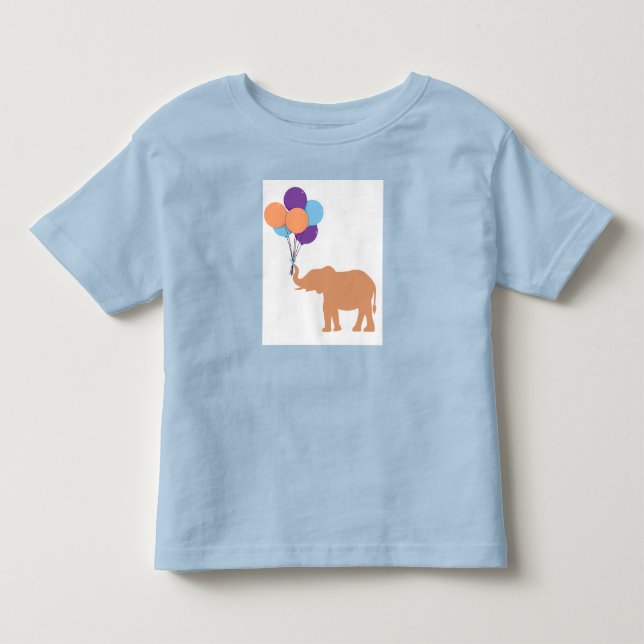 Ballonelefant Kleinkind T-shirt (Vorderseite)