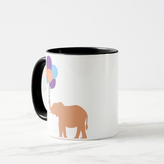 Ballonelefant Tasse (Vorderseite Links)