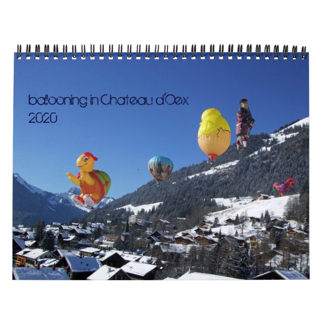 Ballonfahren im Schloss Oex - Kalender (Titelbild)