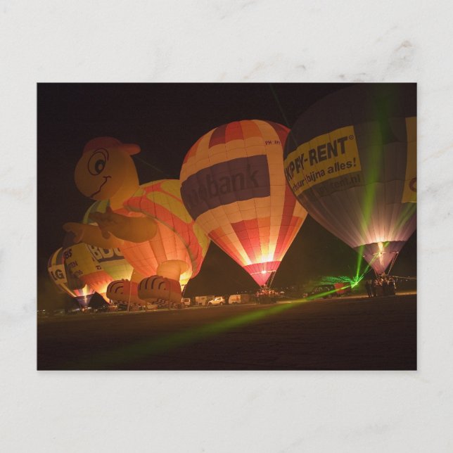 Ballonglühen-1 Postkarte (Vorderseite)