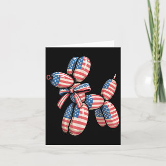 Ballonhund Ballon drehen 4. Juli Amerikanisch Karte