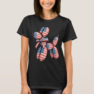 Ballonhund Ballontwisting 4. Juli Amerikanisch T-Shirt