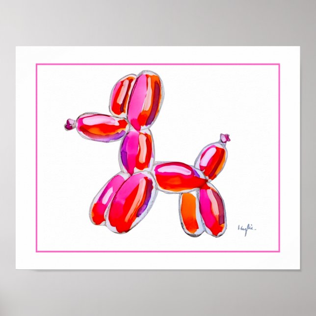 Ballonhund Poster (Vorne)