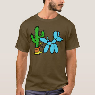 Ballonhund und Kaktus Ballonkünstler Ballon anim T-Shirt