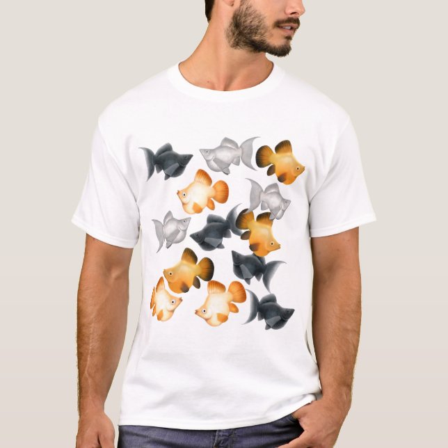 Ballonmollies-tropischer Fisch-T - Shirt (Vorderseite)